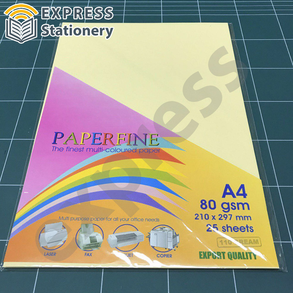 Paperfine Paperfine Kertas HVS Warna – Cream – Express Stationery