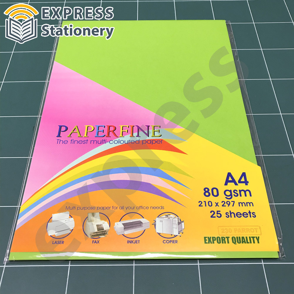 Paperfine Paperfine Kertas HVS Warna – Parrot – Express Stationery