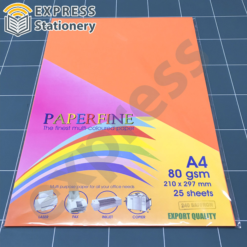 Paperfine Kertas HVS Warna Saffron Express Stationery